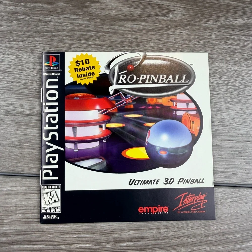 Empire PlayStation 1 Pro Pinball Ultimate 3D Pinball PS1